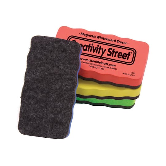 4 Packs: 3 Packs 4 ct. (48 total) Pacon® Magnetic Chalk & Whiteboard Erasers